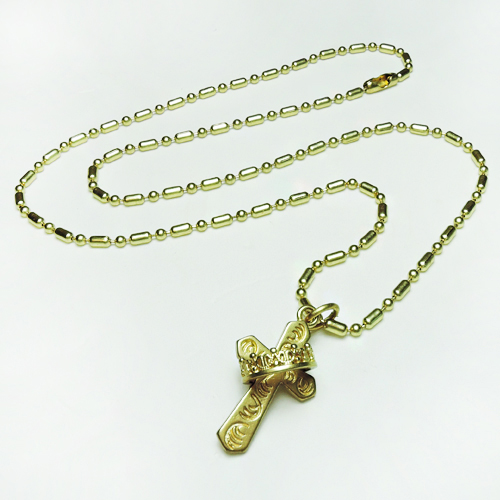 GRAZIE그라찌에_(UNISEX) Antique Cross Necklace