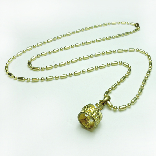 GRAZIE그라찌에_(UNISEX) Antique Crown Necklace