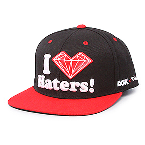 DGK디지케이_DGK x Diamond Haters Snapback Cap - Black/Red