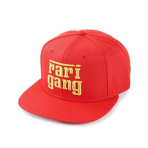 CROOKS &amp; CASTLES크룩스앤캐슬_Men&#039;s Woven Snapback Cap - Rari Gang (True Red) 