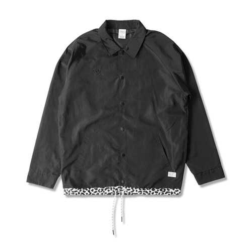 CROOKS &amp; CASTLES크룩스앤캐슬_Men&#039;s Woven Coach&#039;s Jacket - Maison (Black)