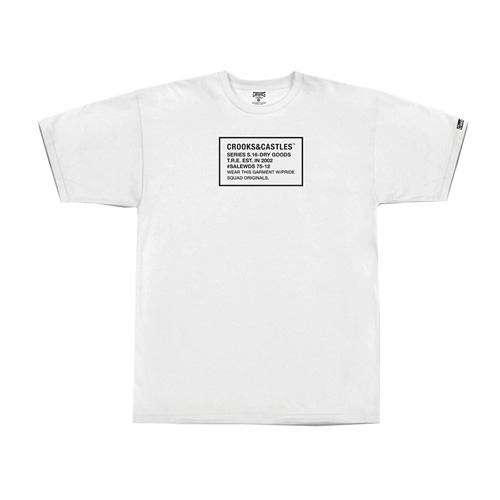 CROOKS &amp; CASTLES크룩스앤캐슬_Men&#039;s Knit Crew T-Shirt - Thermo Crks (White)
