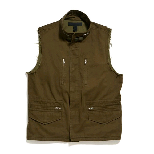 BLACK SCALE블랙스케일_Che Military Sleevless Vest (OLIVE)