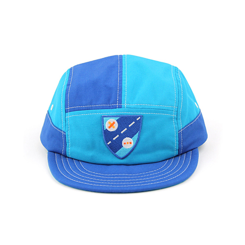 MOKUYOBI모쿠요비_5-PANEL CAMP CAP shield blue
