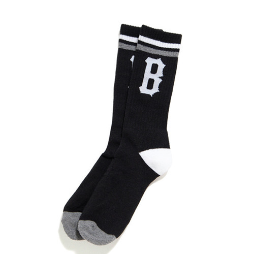 BLACK SCALE블랙스케일_B Logo Penta Socks (Black)