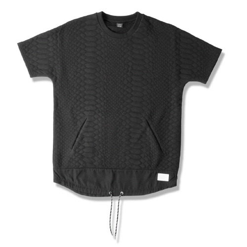 CROOKS &amp; CASTLES크룩스앤캐슬_Men&#039;s Knit S/S Jaquard Top - Viper (Black)