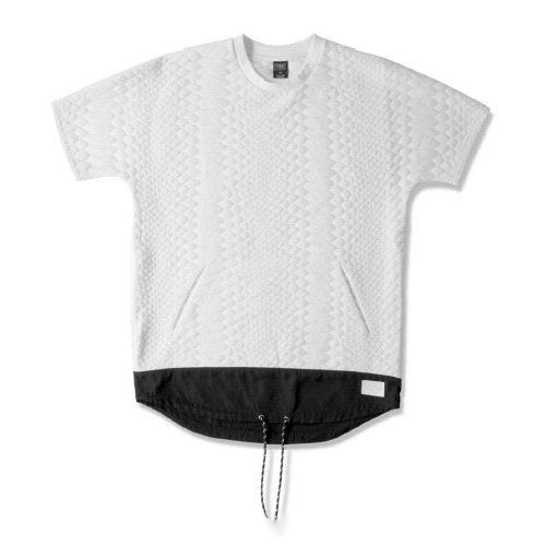 CROOKS &amp; CASTLES크룩스앤캐슬_Men&#039;s Knit S/S Jaquard Top - Viper (White)