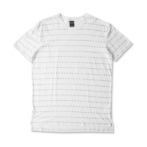 CROOKS &amp; CASTLES크룩스앤캐슬_Men&#039;s Knit Crew T-Shirt - Storm (White)