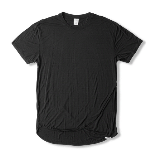 CROOKS &amp; CASTLES크룩스앤캐슬_Men&#039;s Knit Layered Crew T-Shirt - Status (Black)