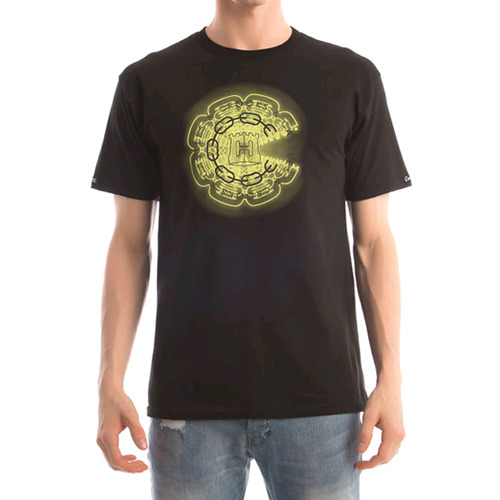 CROOKS &amp; CASTLES크룩스앤캐슬_Men&#039;s Knit Crew T-Shirt - Mirrors (Black)