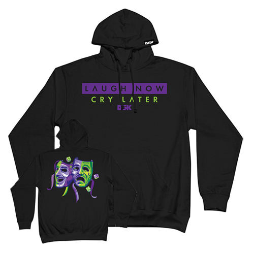 DGK디지케이_LAUGH NOW CRY LATER HOODED FLEECE - BLACK