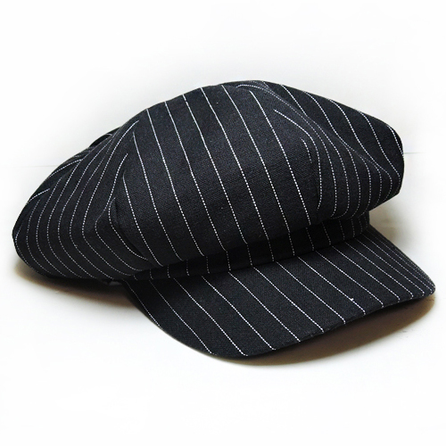 GRAZIE그라찌에_(UNISEX) Modern News Boy Hat (Black)