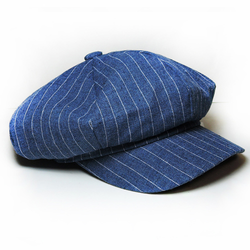 GRAZIE그라찌에_(UNISEX) Modern News Boy Hat (Blue)