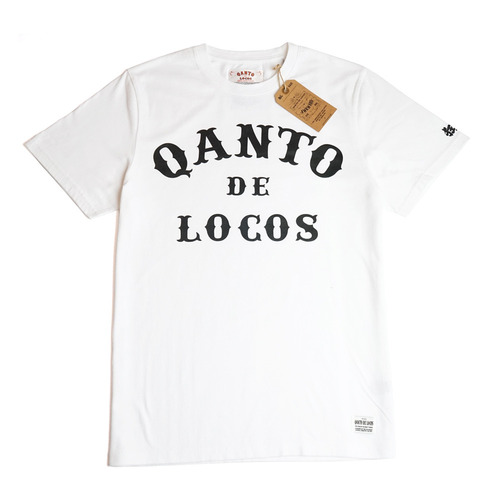 QANTO DE LOCOS콴토데로코스_LOGO_TEE_WHITE