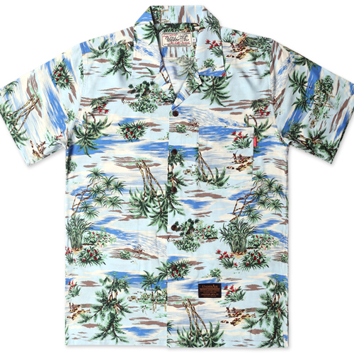 UNDERAIR언더에어_Lonly Island Aloha Shirt(U)(Baby Blue)