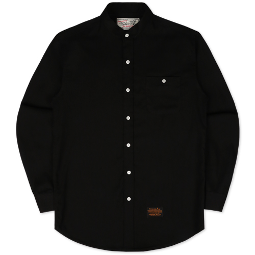 UNDERAIR언더에어_[5월27일 발송]Basic Linen China Shirt - Black