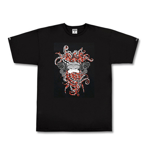CROOKS &amp; CASTLES크룩스앤캐슬_Knit Crew T-Shirt - Tako Medusa (Black)