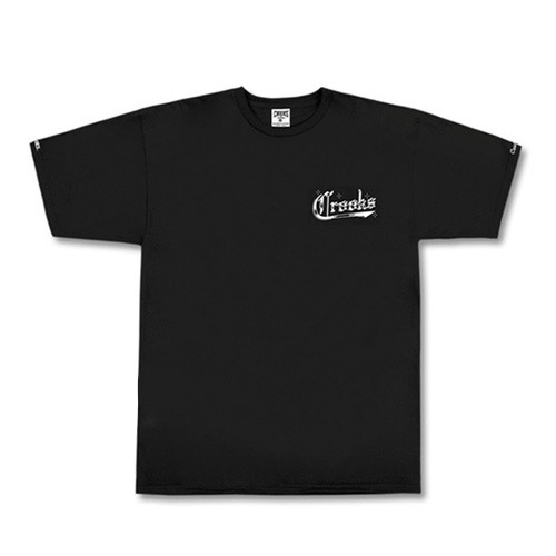 CROOKS &amp; CASTLES크룩스앤캐슬_Knit Crew T-Shirt - Bucktown Usa (Black)