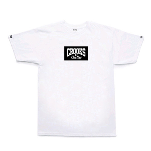 CROOKS &amp; CASTLES크룩스앤캐슬_Knit Crew T-Shirt - C Town (White)