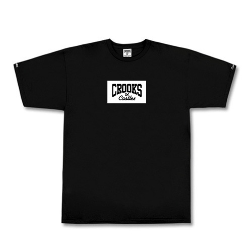 CROOKS &amp; CASTLES크룩스앤캐슬_Knit Crew T-Shirt - C Town (Black)