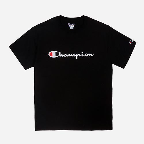 Champion USA챔피언_Crew neck 1/2 t-shirt Logo black