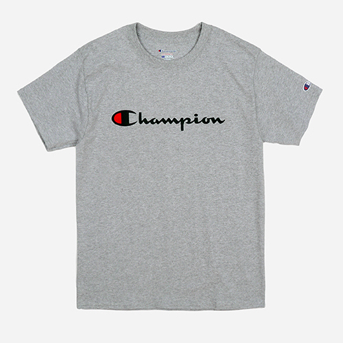 Champion USA챔피언_Crew neck 1/2 t-shirt Logo grey