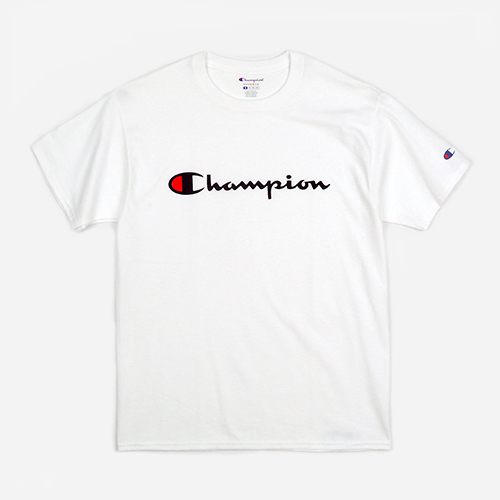 Champion USA챔피언_Crew neck 1/2 t-shirt Logo white