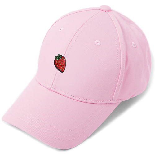 HATER헤이터_Strawberry Embroidery Cap- Pink