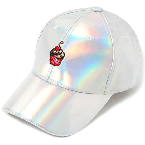 HATER헤이터_Cream Cake Embroidery Cap- Shiny Holographic