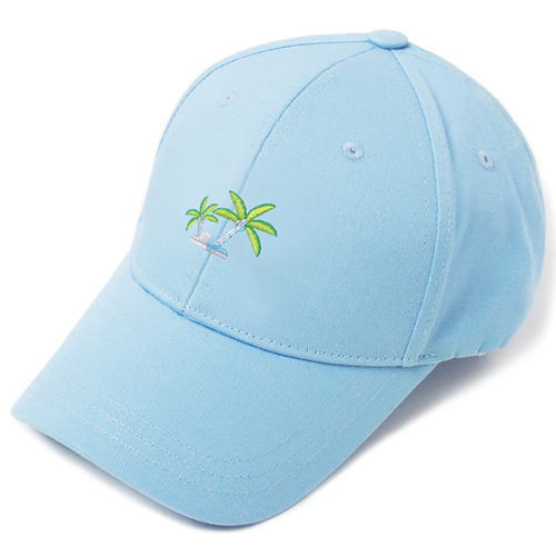 HATER헤이터_Coconut Tree Embroiderye Cap- Blue