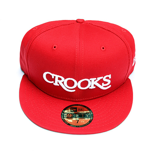 CROOKS &amp; CASTLES크룩스앤캐슬_Fitted Cap - Serif Crooks (True Red)