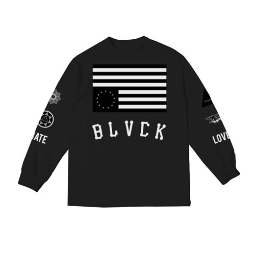 BLACK SCALE블랙스케일_ Hate Love LS T-Shirt, black