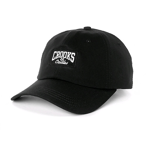 CROOKS AND CASTLES Dad Hat - Core Logo BLACK