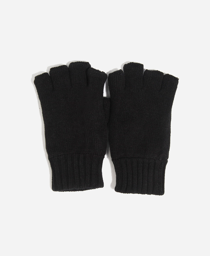 NEWHATTAN뉴해탄_Knitted Fingerless Gloves Black