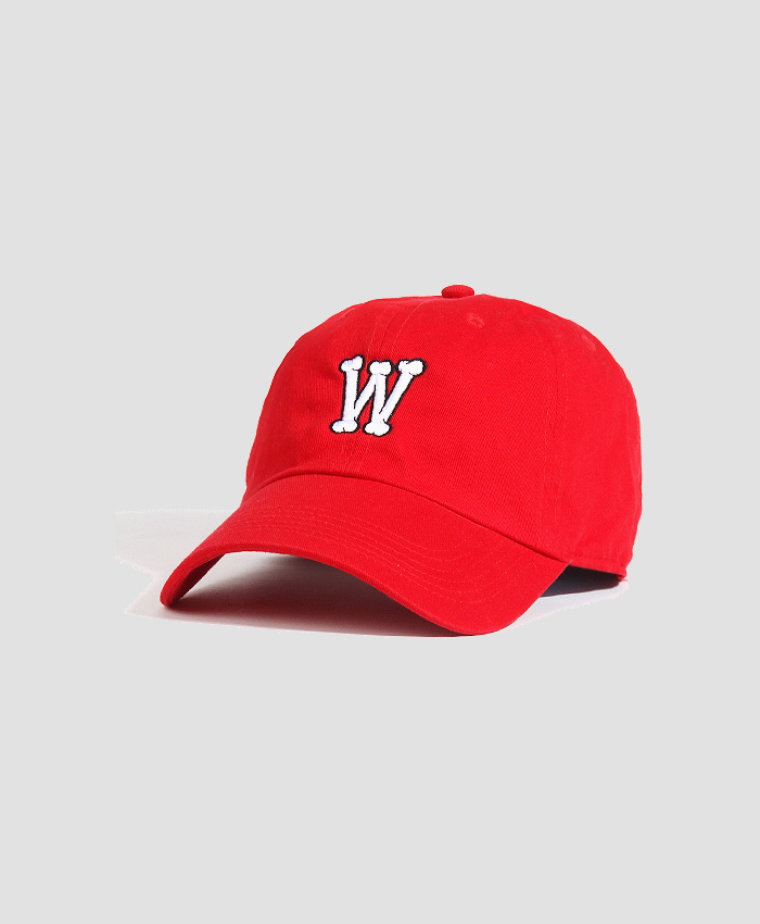 Warf Bone Logo Cap Red