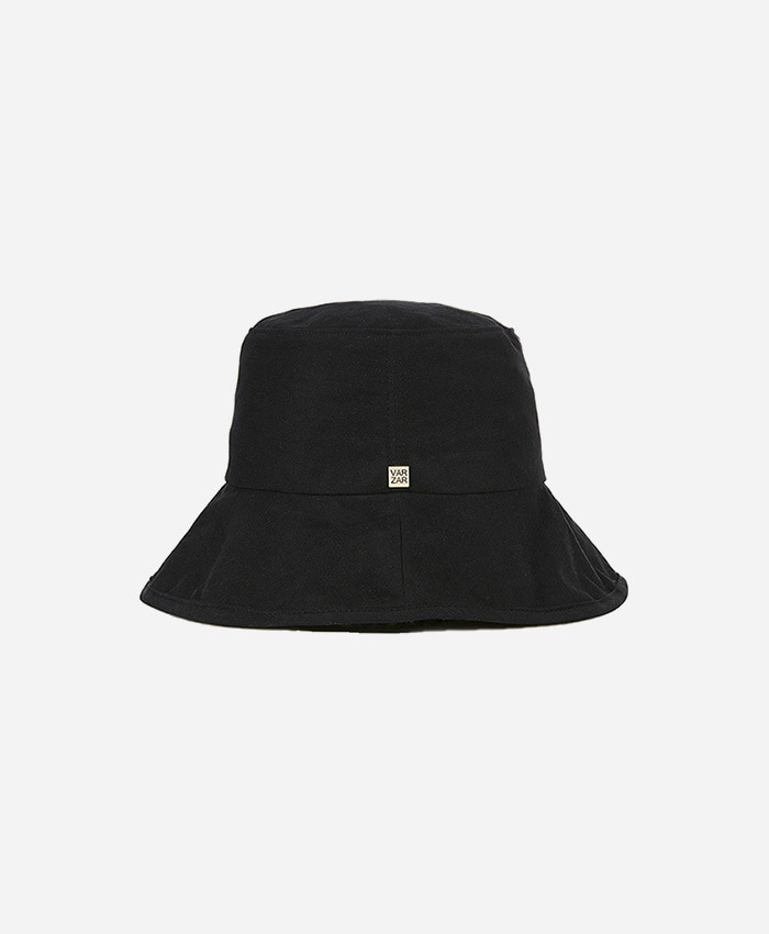VARZAR바잘_Varzar Wide brim revet washing bucket hat black