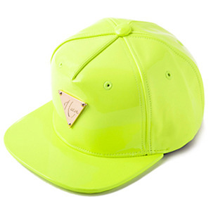 HATER헤이터_PATENT LEATHER Fluorescent Yellow SNAPBACK(Green)
