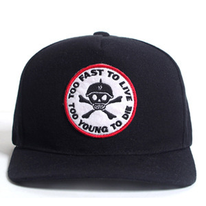 BRATSON브랫슨_&#039;Live Fast Die Young&#039; 5 Panel Cap_White patch