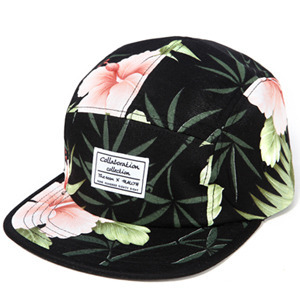 THE ZEEM더짐_FLOWER BLACK - CAMP CAP 