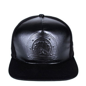 PAPERCODE페이퍼코드_PAPERCODE LOGO LEATHER SNAPBACK
