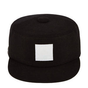 PAPERCODE페이퍼코드_LEATHER WHITE LOGO CASTRO SNAPBACK