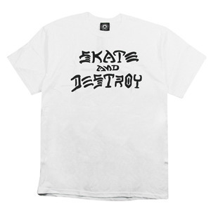 THRASHER트래셔_Skate And Destroy T-Shirt (White)