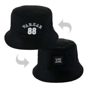VARZAR바잘_88 numbering bucket hat black