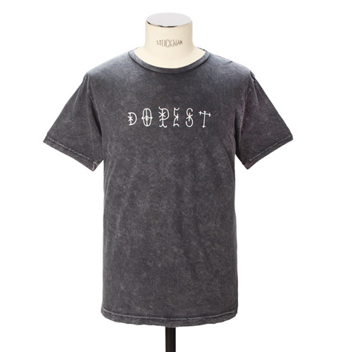 DOPE도프_Mineral Wash Dopest Tee(charcoal)