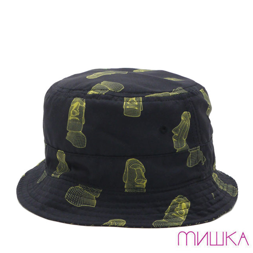 MISHKA미쉬카_Monolithic Reversible Bucket Hat(Black)