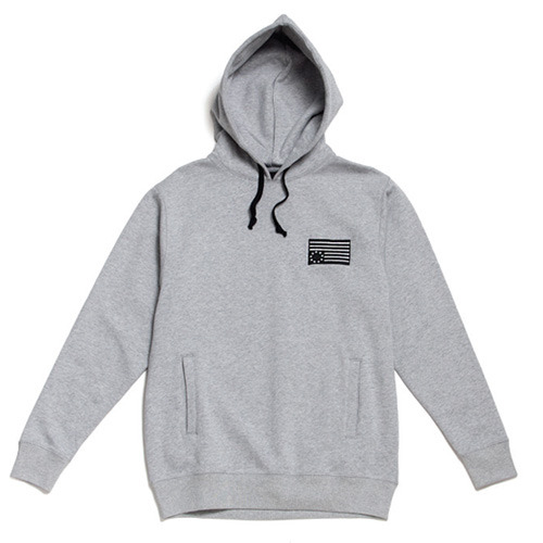 BLACK SCALE블랙스케일_Rebel Patch Pullover Hoody (Heather Grey )