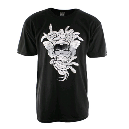 CROOKS &amp; CASTLES크룩스앤캐슬_Knit Crew T-Shirt - Camodusa (Black)