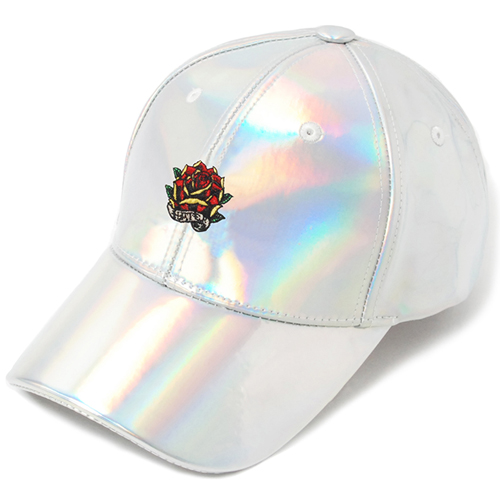 HATER헤이터_Rose Embroidery Cap- Shiny Holographic